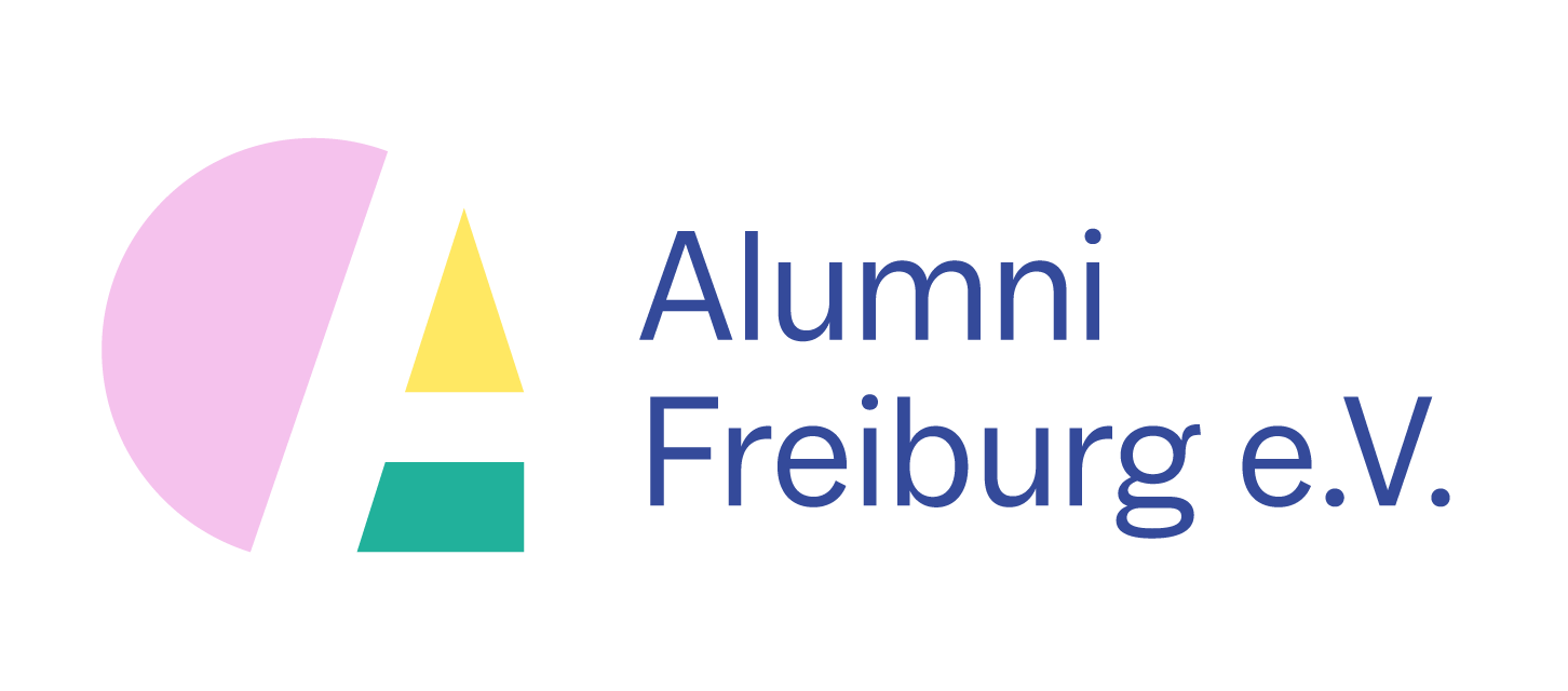 Logo von Alumni Freiburg e.V. welche die Hütte finanziell unterstützten.